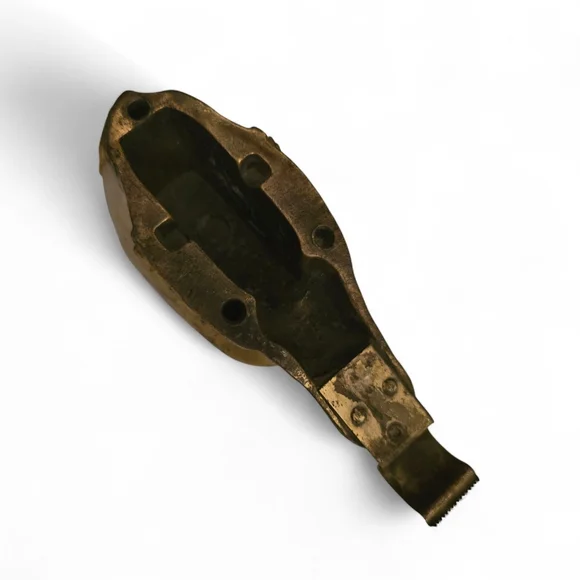 Vintage Brass Horse Head Tape Dispenser | Ted Arnold Ltd. | Equestrian Desk - Picture 5 of 7